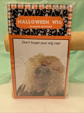Halloween Wig - Blonde Synthetic Costume Wig